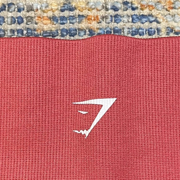 Orange/Pink/Coral Gymshark Crop Leggings Capris Large - Picture 4 of 7